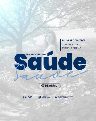 Saúde Dia Mundial da Saúde 07 de Abril PSD Editável