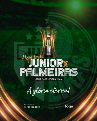 JUNIOR X PALMEIRAS PSD Editável