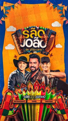 São João de Petrolina Festa junina Story PSD Editável