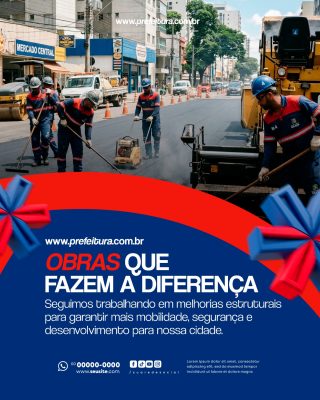 Prefeitura Social Media PSD Editável