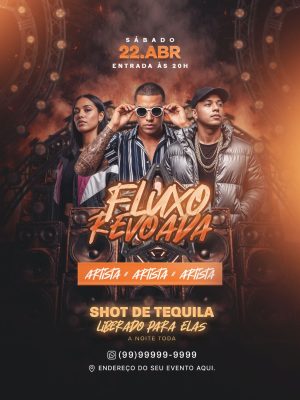 Flyer Fluxo Revoada Feed PSD Editável