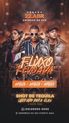 Flyer Fluxo Revoada Story PSD Editável