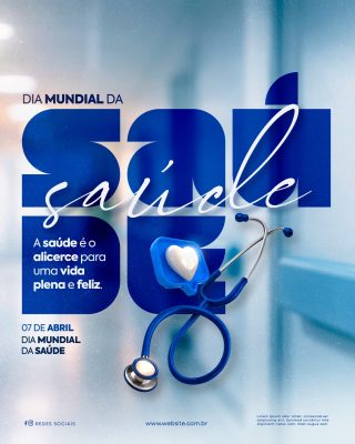 Saúde Dia Mundial da Saúde  PSD Editável