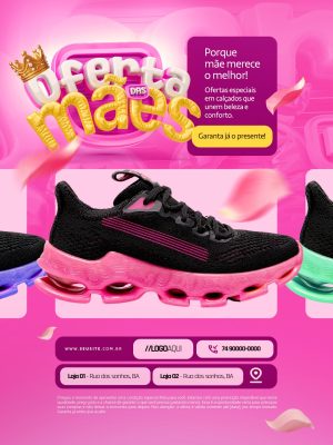 Oferta das Mães Porque Mãe Merece o Melhor PSD Editável