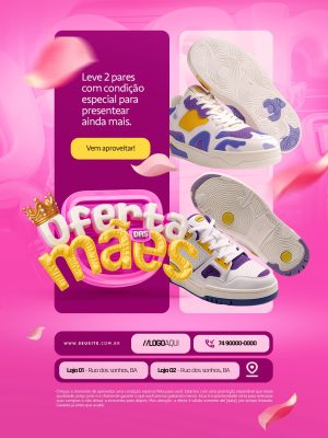 Oferta das Mães Leve 2 Pares Condição Especial PSD Editável