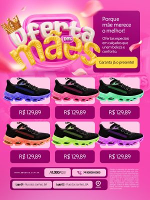 Oferta Das Mães Porque Mães Merece o Melhor Encarte PSD Editável