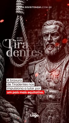 Story Tiradentes 21 de Abril Luta por um País Equitativo PSD Editável