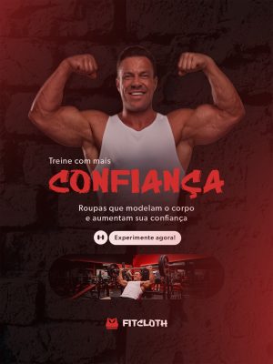 Treino com Confiança Roupas que modelam o corpo PSD Editável