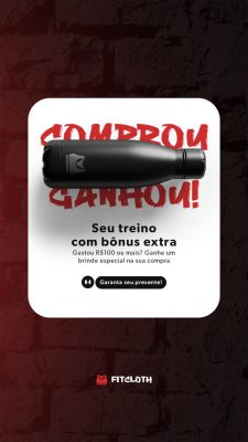 Story Promoção Comprovou Ganhou Bônus Extra Seu Treino PSD Editável