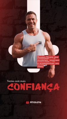 Story Fitness Treine Com Mais Confiança Roupas Fitcloth PSD Editável
