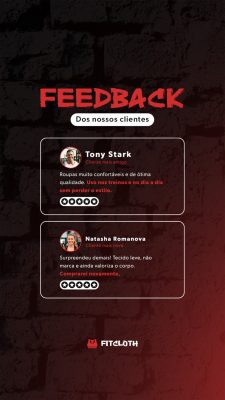 Feedback Clientes Depoimentos Conteúdo Redes Sociais PSD Editável