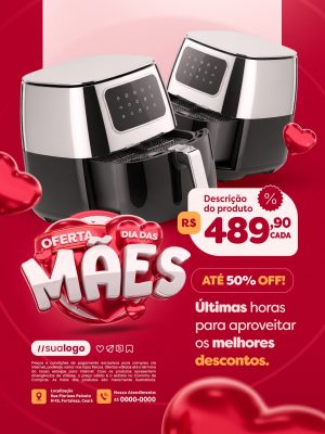 Oferta Dia das Mães Últimas Horas Para Aproveitar os Melhores Descontos  PSD Editável