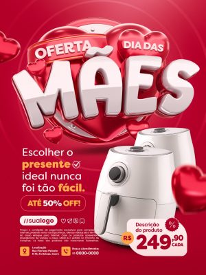 Oferta Dia das Mães Escolher o Presente Ideal Nunca Foi Tão Fácil PSD Editável