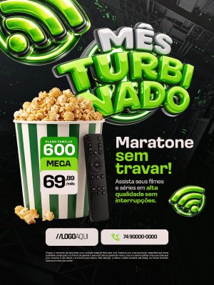 Mês Turbinado Maratone Sem Travar PSD Editável