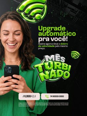 Mês Turbinado Upgrade Automático Para Você PSD Editável
