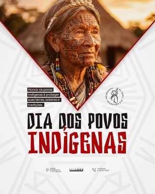 Dia dos Povos Indígenas - Dia do índio - 19 de Abril - PSD Editável