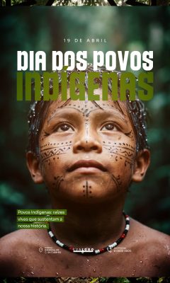 Dia dos Povos Indígenas - Dia do índio - 19 de Abril - PSD Editável