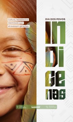 Dia dos Povos Indígenas - Dia do índio - 19 de Abril - PSD Editável