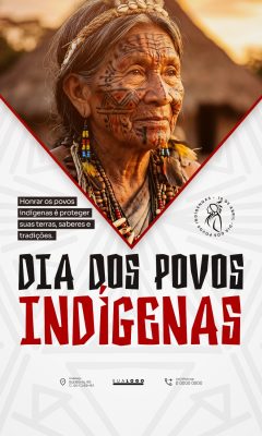 Dia dos Povos Indígenas - Dia do índio - 19 de Abril - PSD Editável