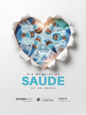  Dia Mundial da Saúde 07 de Abril PSD Editável