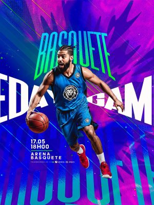 Campeonato Basquete Games Day PSD Editável