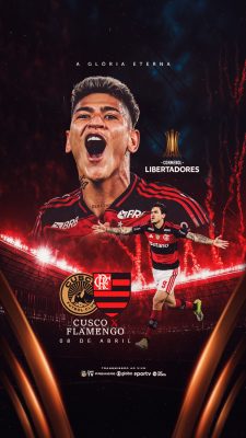 CUSCO X FLAMENGO 08 DE ABRIL Conmebol Libertadores PSD Editável