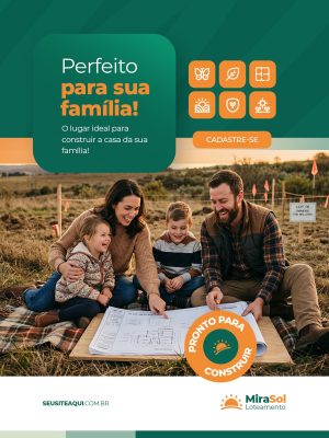 Imobiliária Perfeito Para Sua Família Ideal Para Construir PSD Editável