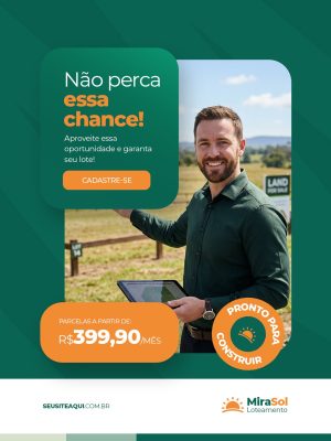 Imobiliária Loteamento Não Perca Essa Chance Pronto Para Construir PSD Editável