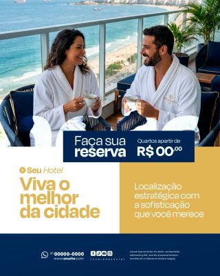 Hotel Social Media PSD Editável