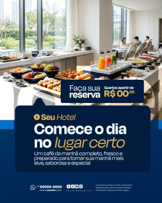 Hotel Social Media PSD Editável