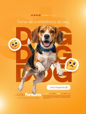 Adestrador de Cães Torne-se a Referência do Seu Dog PSD Editável