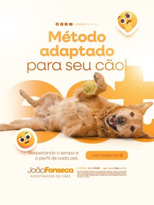 Adestrador de Cães Método Adaptado para Seu Cão PSD Editável