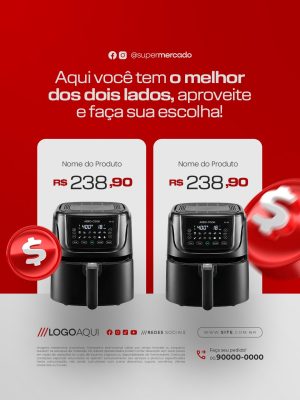 Lojas de Eletrodomésticos Aqui Você Tem o Melhor dos Dois Lados Aproveite e Faça Sua Escolha PSD Editável