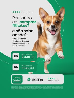 Filhotes á Venda Pensando Em Compra Filhotes PSD Editável