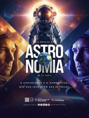 Dia Mundial da Astronomia 08 de Abril PSD PSD Editável