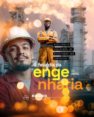 Dia da Engenharia 10 de Abril PSD Editável