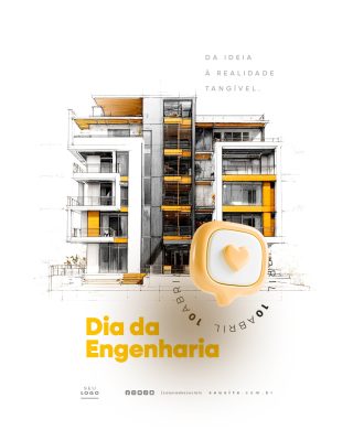 Dia da Engenharia 10 de Abril da Ideia á Realidade PSD Editável