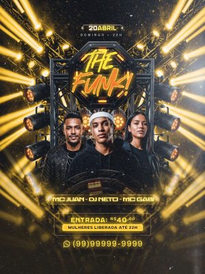 Story Flyer Evento The Funk PSD Editável