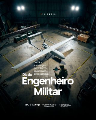 Dia do Engenheiro Militar 10 de Abril PSD Editável