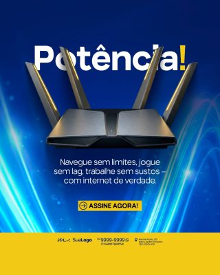 Internet Potência Navegue Sem Limites Assine Agora PSD Editável