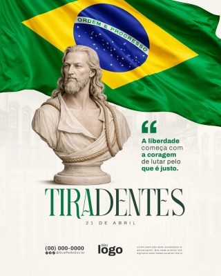 Dia de Tiradentes 21 de Abril  PSD Editável
