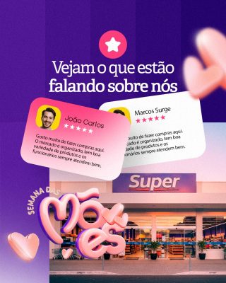 Semana das Mães Vejam o Que Estão Falando Sobre Nós PSD Editável