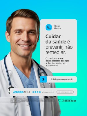Orçamento Cuidar da Saúde é Prevenir PSD Editável