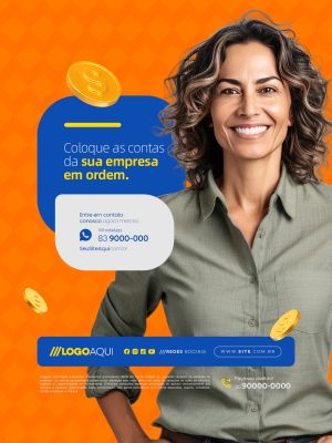 Orçamento Coloque as Cantas da Sua Empresa Em Dia PSD Editável