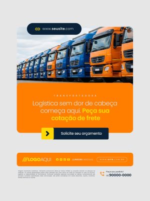 Orçamento Logística Sem dor de Cabeça Começa Aqui PSD Editável