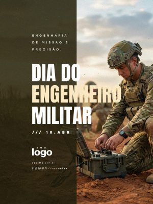 Dia do Engenheiro Militar 10 de Abril PSD Editável
