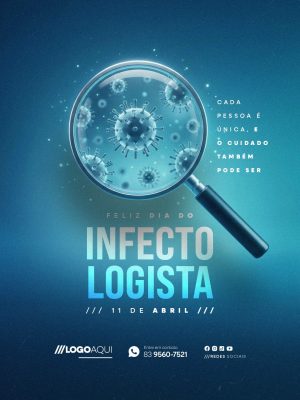Dia do Infectologista 11 de Abril Cada Pessoa é Única PSD Editável