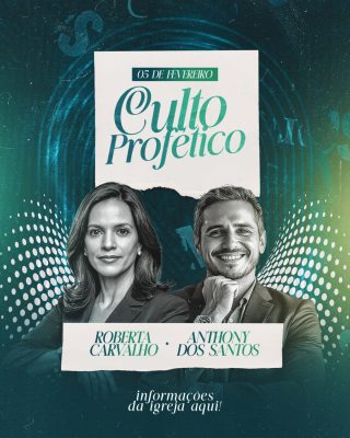 Culto Profético 05 de Fevereiro Design de Evento Religioso PSD Editável