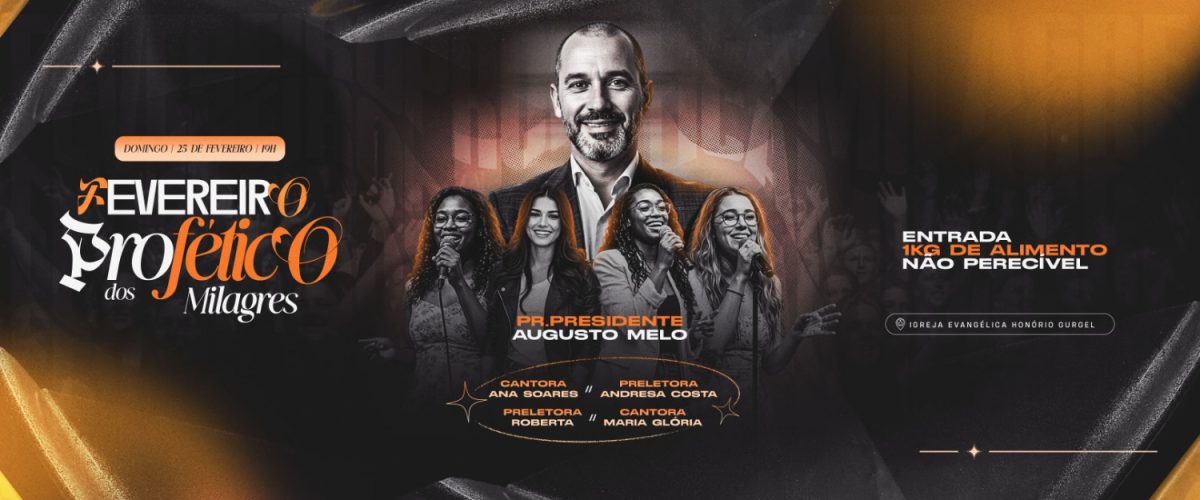 Carrosel Fevereiro Profético dos Milagres Domingo 25 de Fevereiro PSD Editável