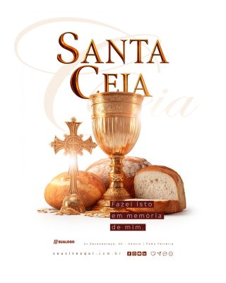 Santa Ceia Fazei Isto Em Memória de Mim PSD Editável